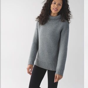 lululemon athletica Karma Kurmasana Sweater in Heathered Grey